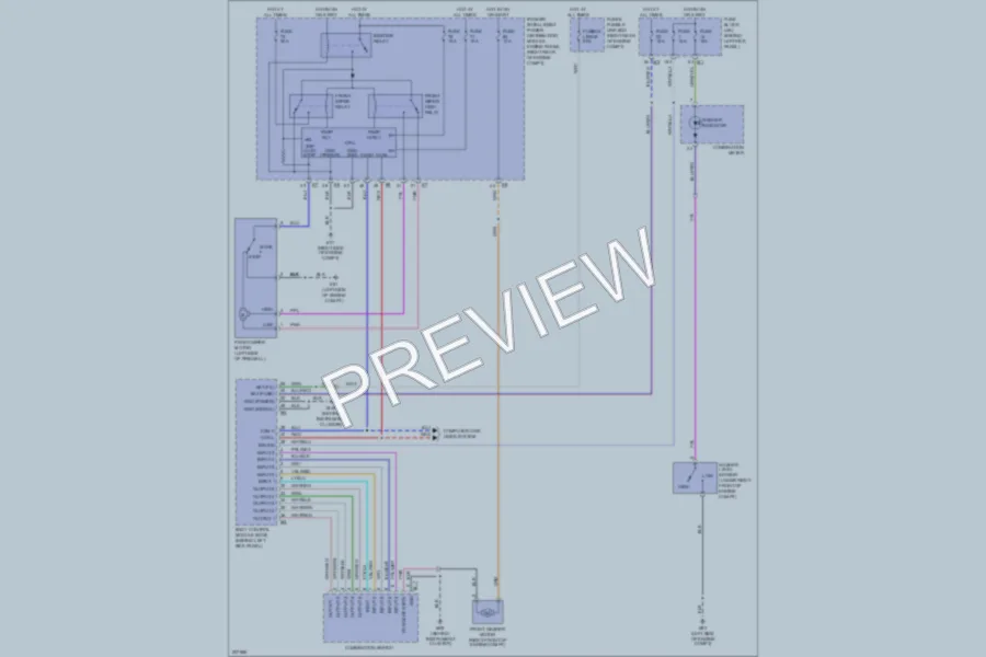 2005 Infiniti FX35 Wiper Washer wiring diagram preview