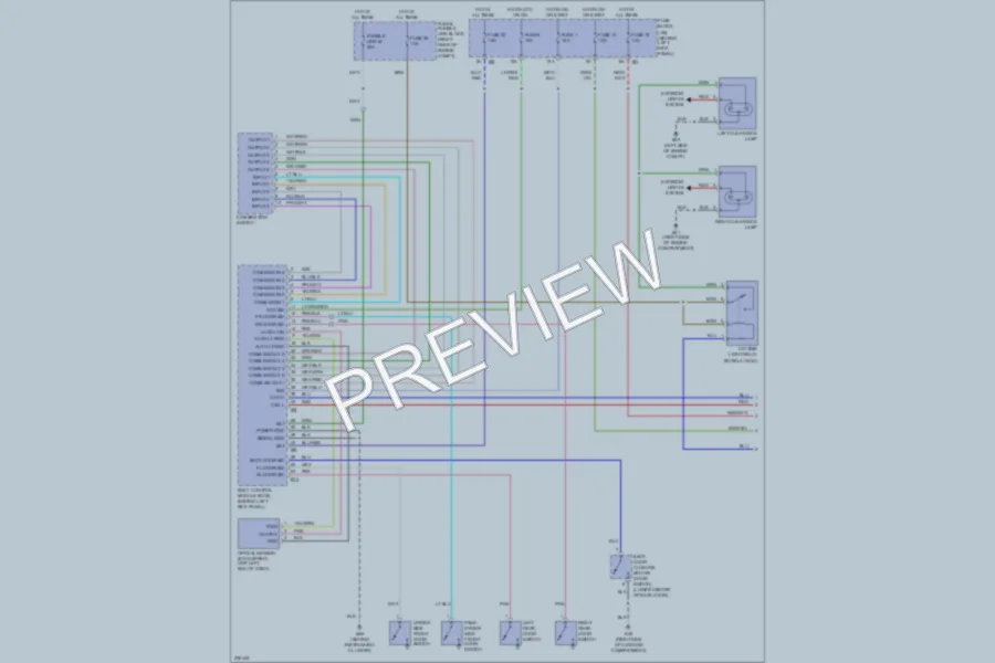 2005 Infiniti FX45 Headlights wiring diagram preview