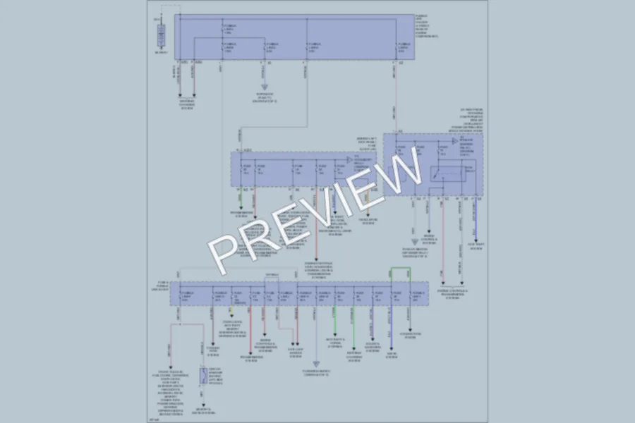 2005 Infiniti G35 Power Distribution wiring diagram preview