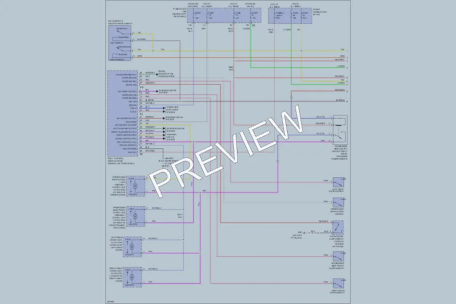 2005 Infiniti G35 Power Door Locks wiring diagram preview