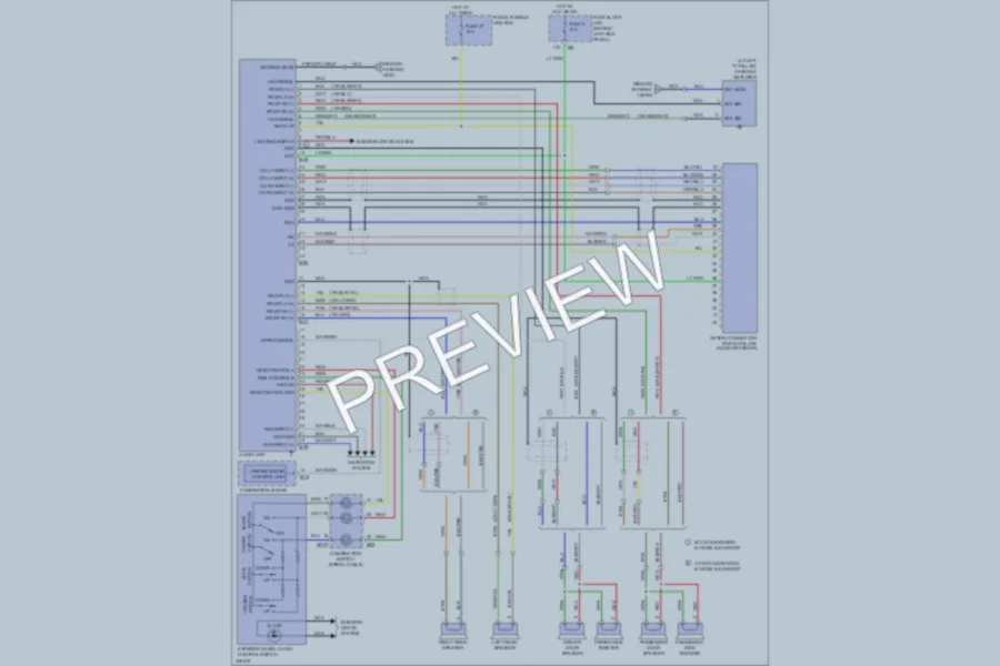 2005 Infiniti G35 Radio wiring diagram preview
