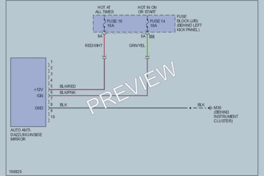 2005 Infiniti G35x Power Mirrors wiring diagram preview