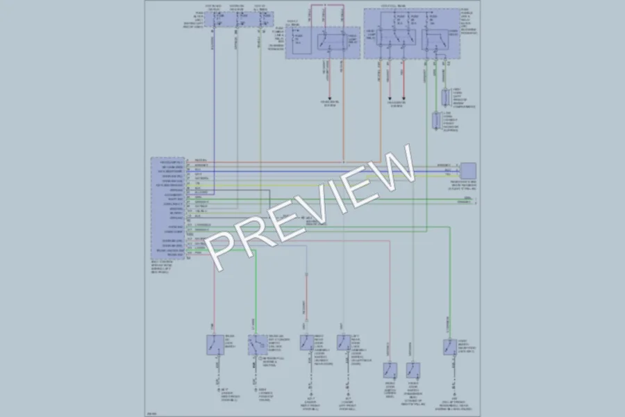 2005 Infiniti Q45 Anti Theft wiring diagram preview