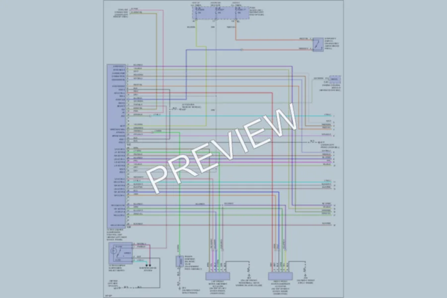 2005 Infiniti Q45 Electronic Suspension wiring diagram preview