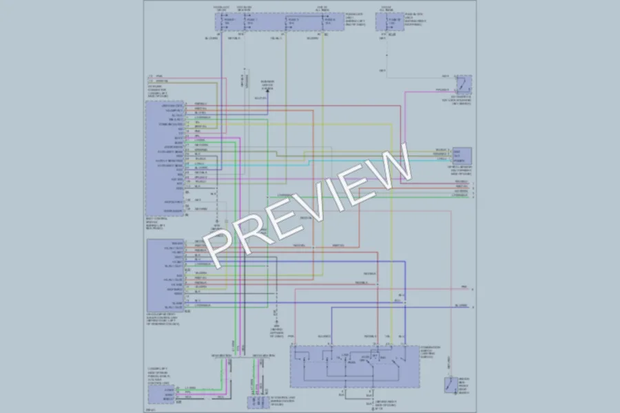 2005 Infiniti Q45 Headlights wiring diagram preview