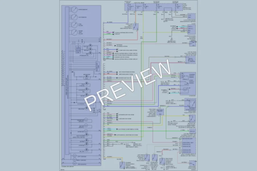 2005 Infiniti Q45 Instrument Cluster wiring diagram preview