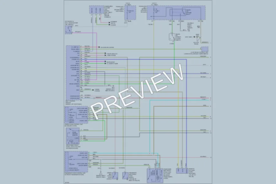 2005 Infiniti Q45 Power Door Locks wiring diagram preview