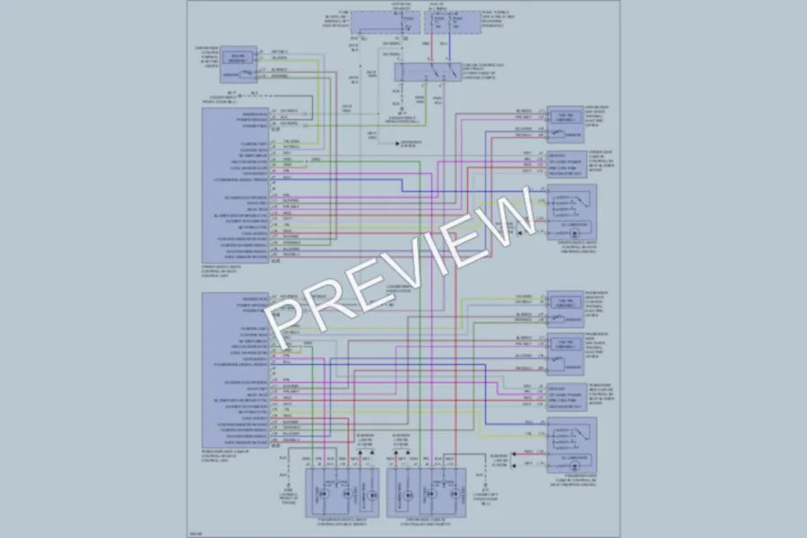 2005 Infiniti Q45 Power Seats wiring diagram preview