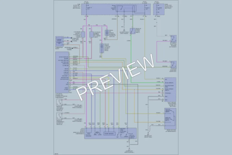 2005 Infiniti Q45 Trunk Tailgate Fuel Door wiring diagram preview