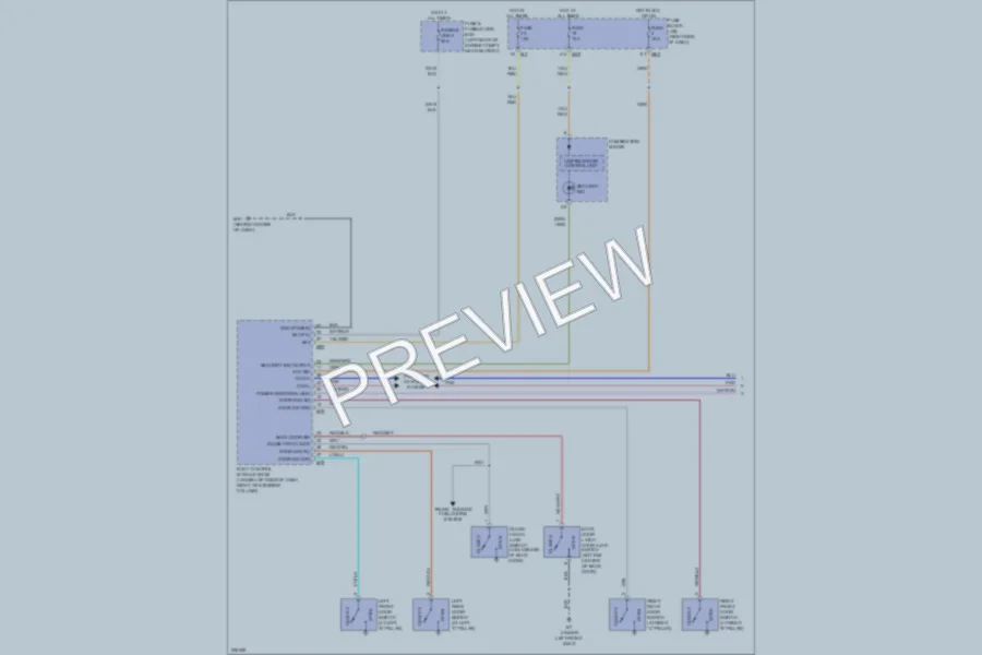 2005 Infiniti QX56 Anti Theft wiring diagram preview