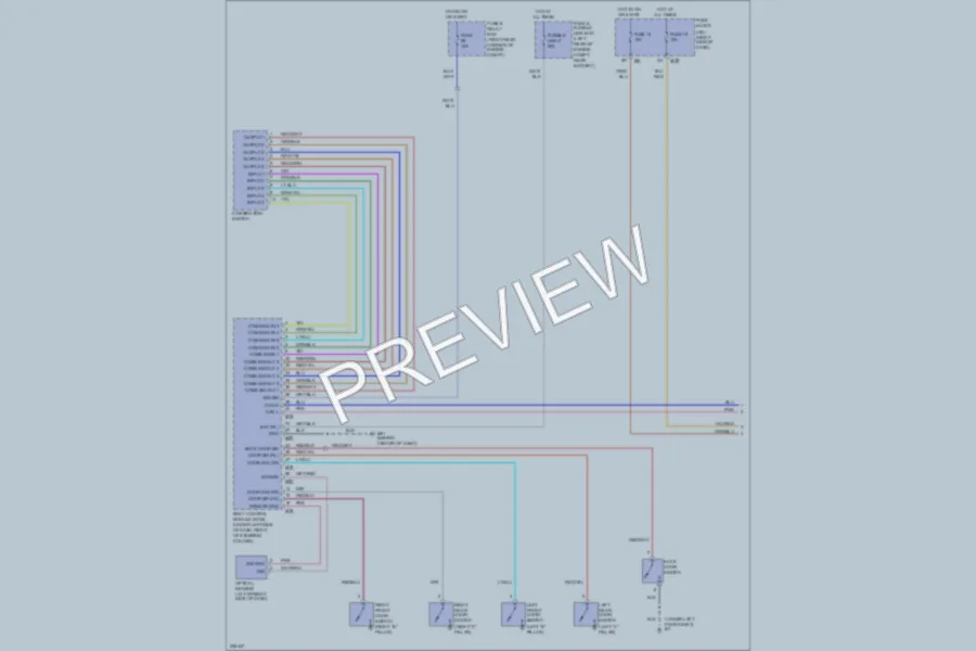 2005 Infiniti QX56 Headlights wiring diagram preview