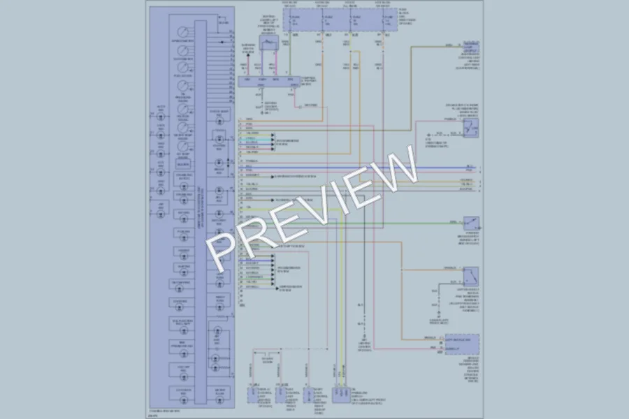 2005 Infiniti QX56 Instrument Cluster wiring diagram preview