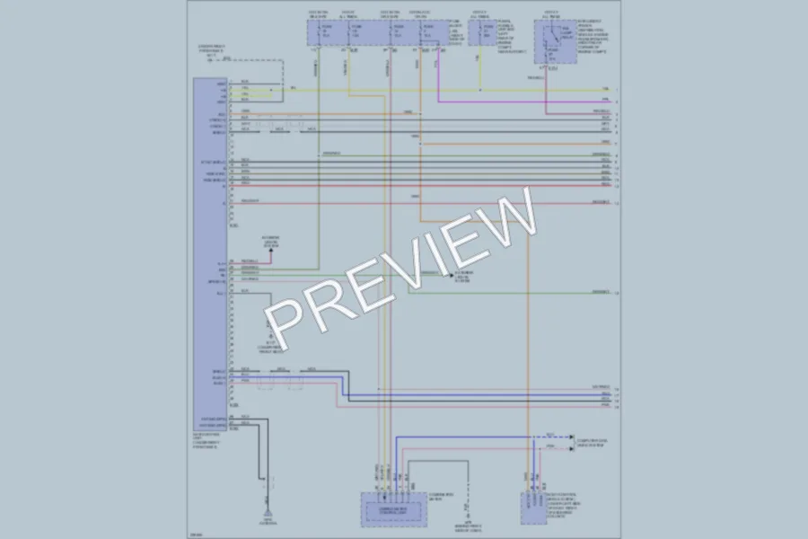 2005 Infiniti QX56 Navigation wiring diagram preview