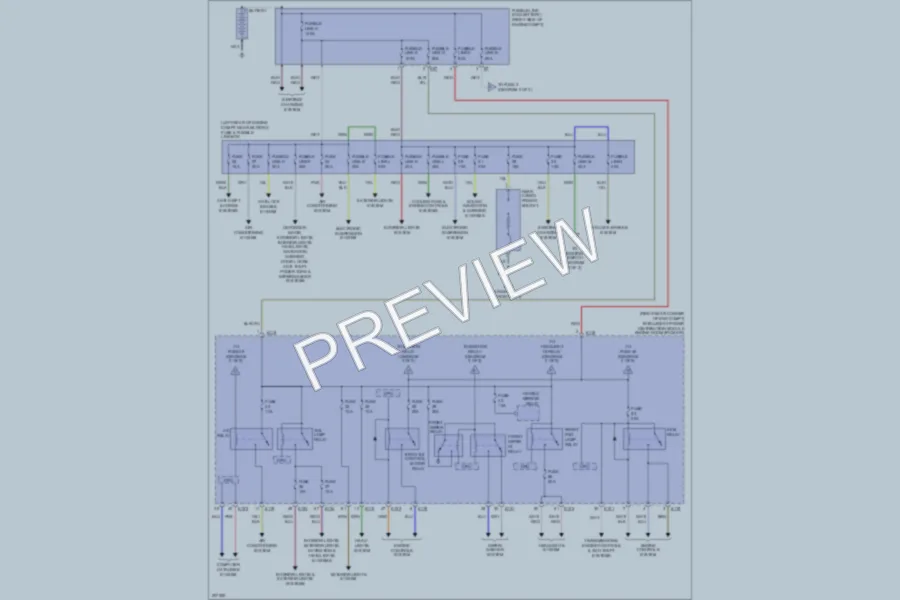 2005 Infiniti QX56 Power Distribution wiring diagram preview