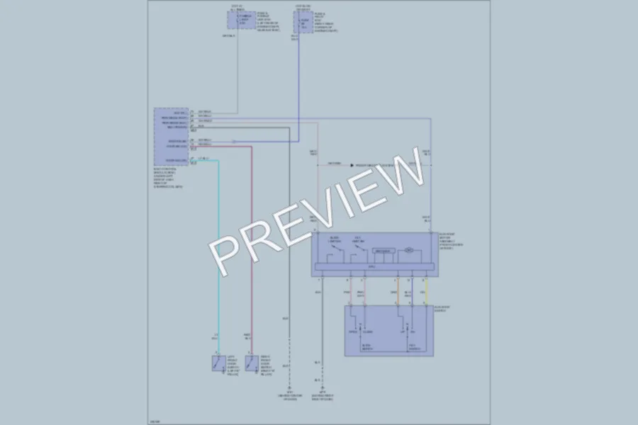 2005 Infiniti QX56 Power Top Sunroof wiring diagram preview