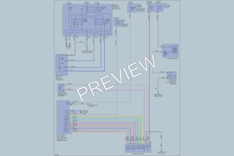 2005 Infiniti QX56 Wiper Washer wiring diagram preview