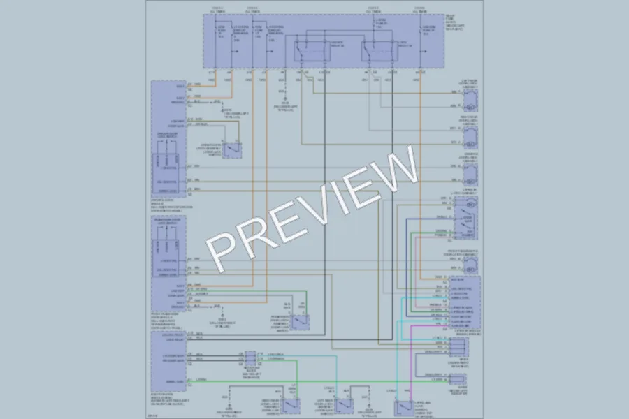 2005 Isuzu Ascender Power Door Locks wiring diagram preview