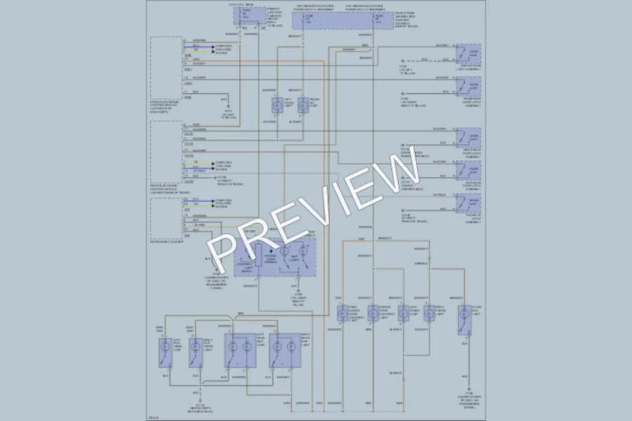 2005 Jaguar SType Interior Lights wiring diagram preview