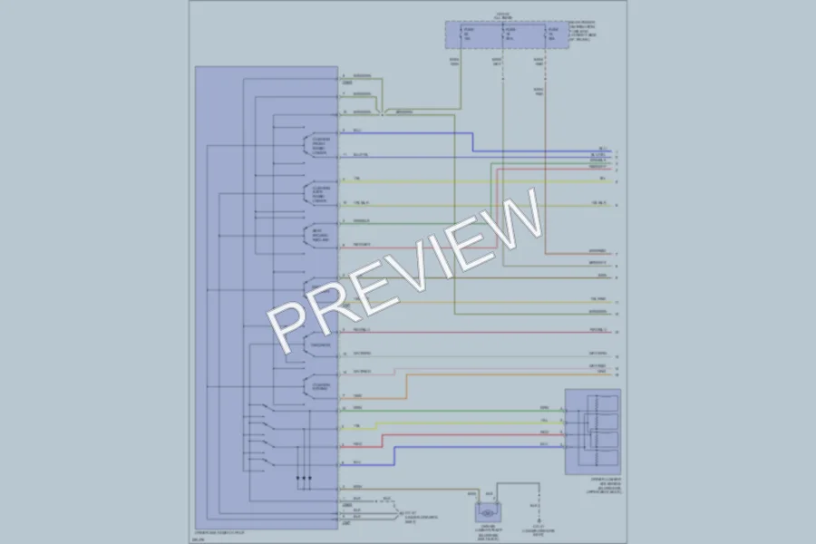 2005 Jaguar SType Memory Systems wiring diagram preview
