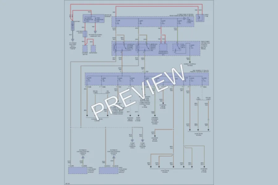 2005 Jaguar SType Power Distribution wiring diagram preview