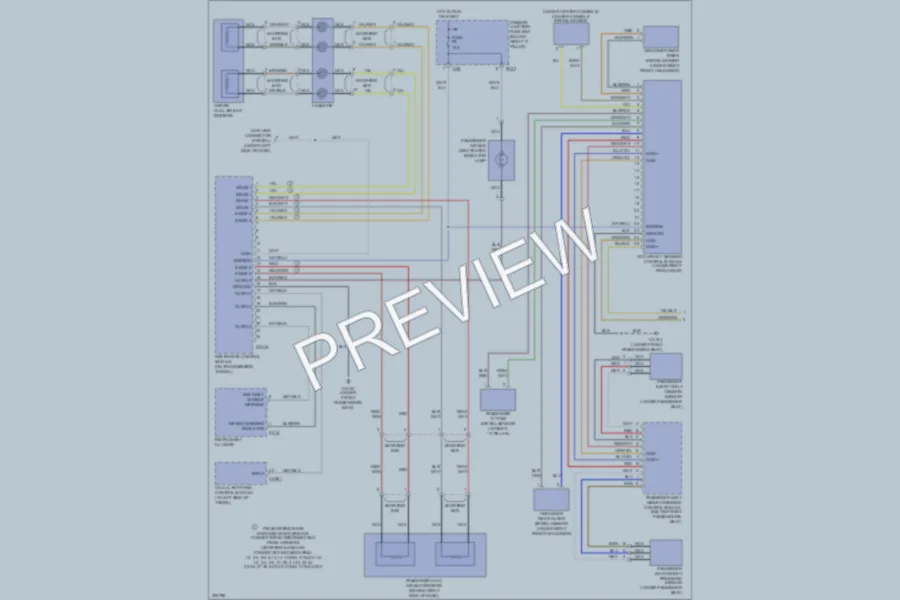 2005 Jaguar SType Supplemental Restraints wiring diagram preview
