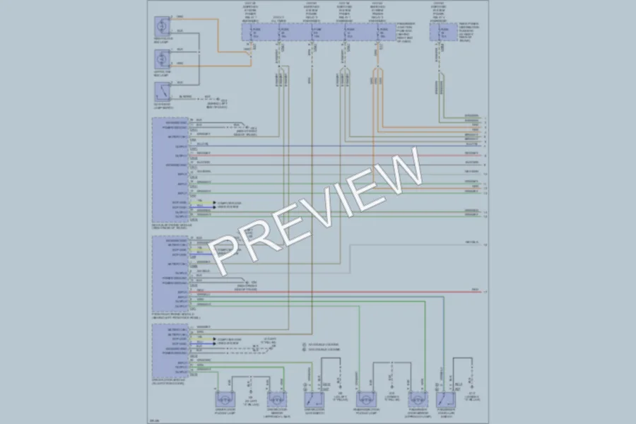 2005 Jaguar VandenPlas Interior Lights wiring diagram preview
