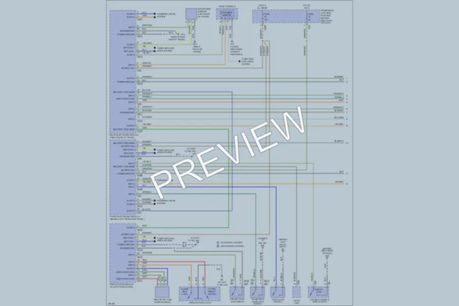 2005 Jaguar XJ8L Anti Theft wiring diagram preview