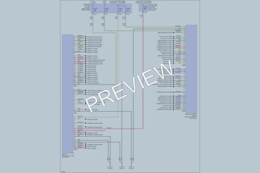 2005 Jaguar XJR Body Control Modules wiring diagram preview