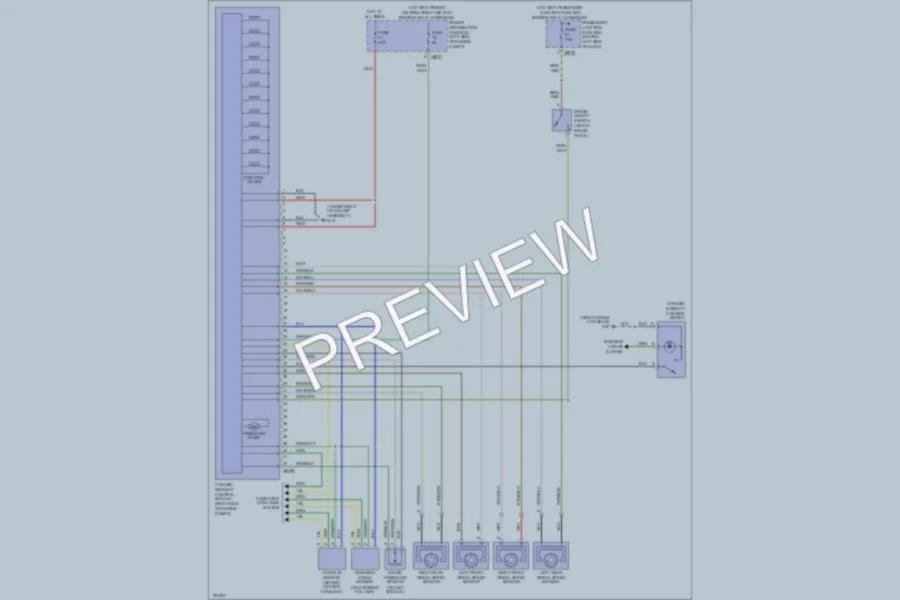 2005 Jaguar XType Anti Lock Brakes wiring diagram preview