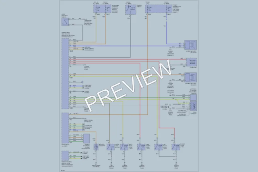 2005 Jaguar XType Anti Theft wiring diagram preview