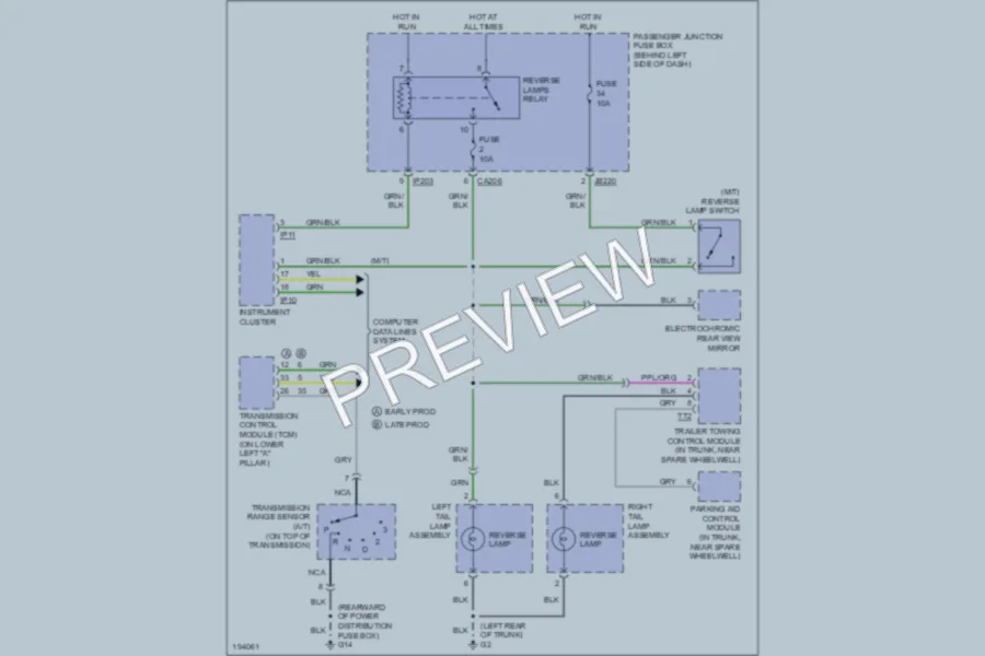 2005 Jaguar XType Exterior Lights wiring diagram preview