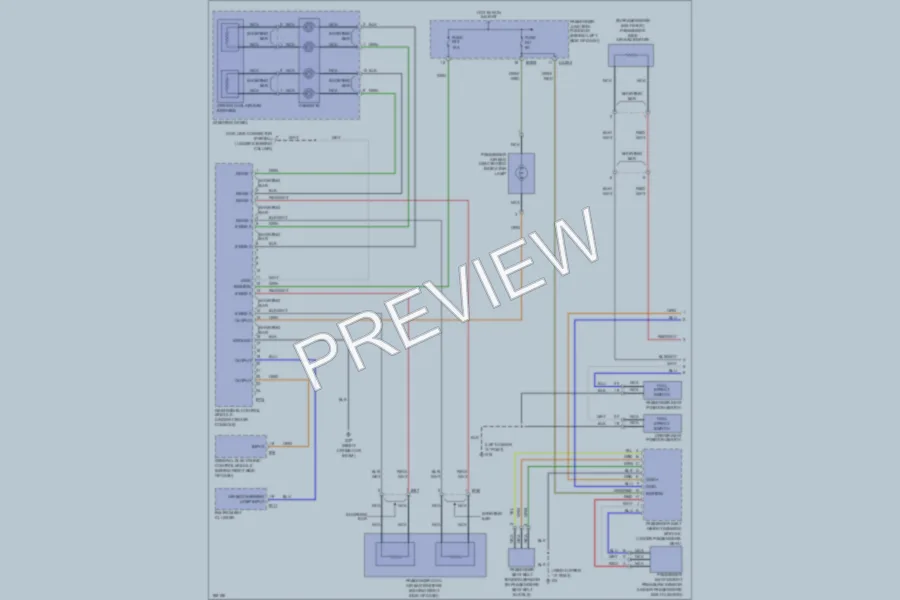 2005 Jaguar XType Supplemental Restraints wiring diagram preview