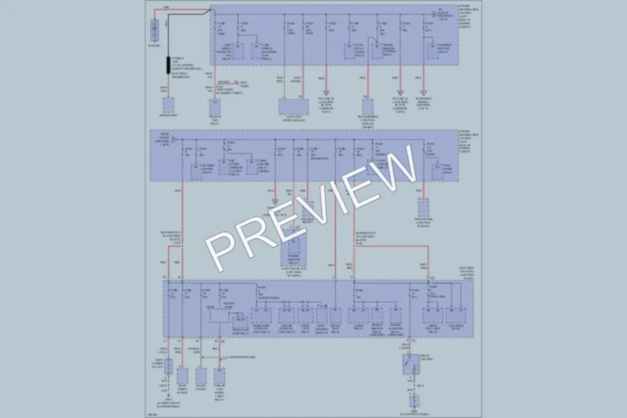 2005 Jeep Liberty Power Distribution wiring diagram preview