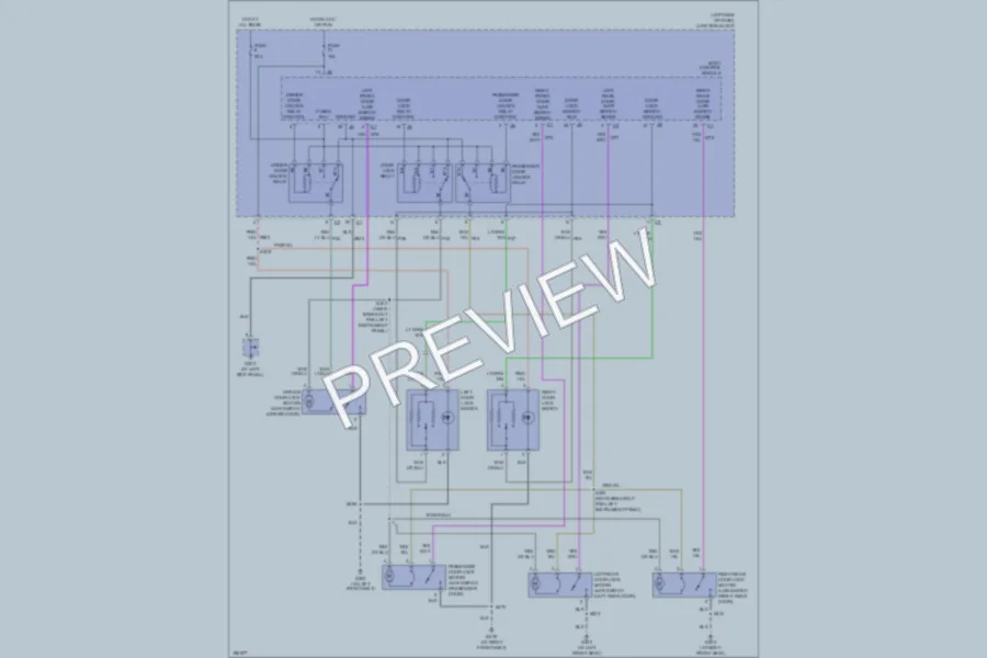 2005 Jeep Liberty Power Door Locks wiring diagram preview