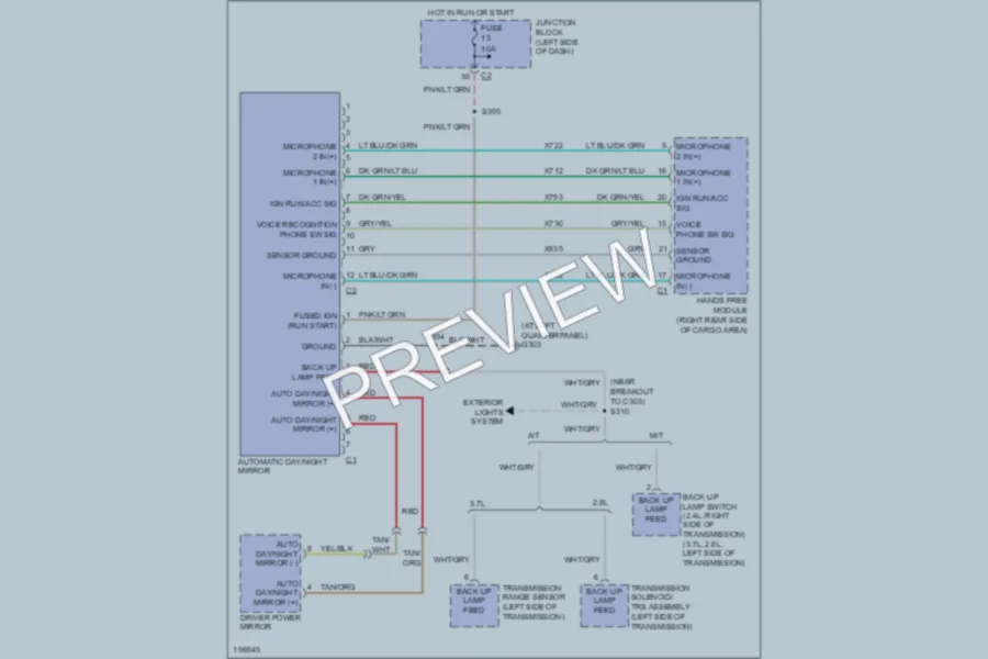 2005 Jeep Liberty Power Mirrors wiring diagram preview