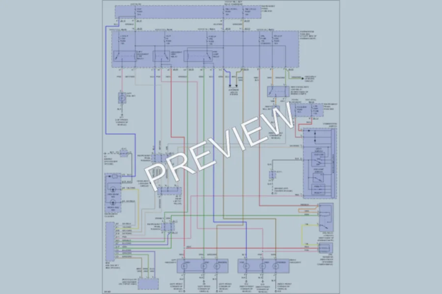 2005 Kia Amanti Headlights wiring diagram preview