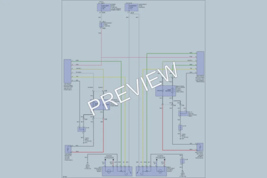 2005 Kia Amanti Power Seats wiring diagram preview