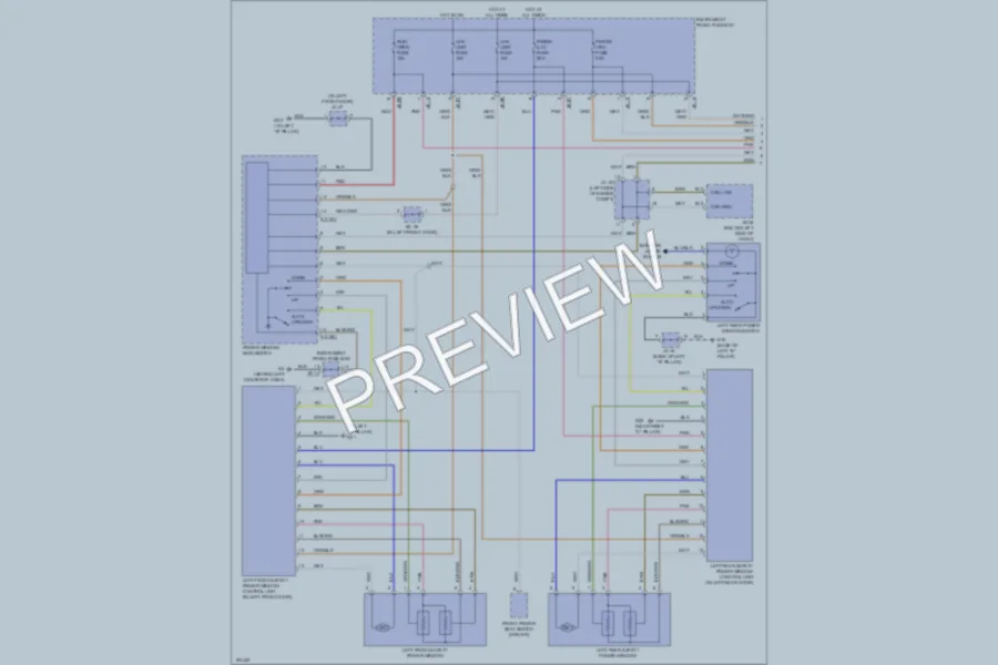 2005 Kia Amanti Power Windows wiring diagram preview