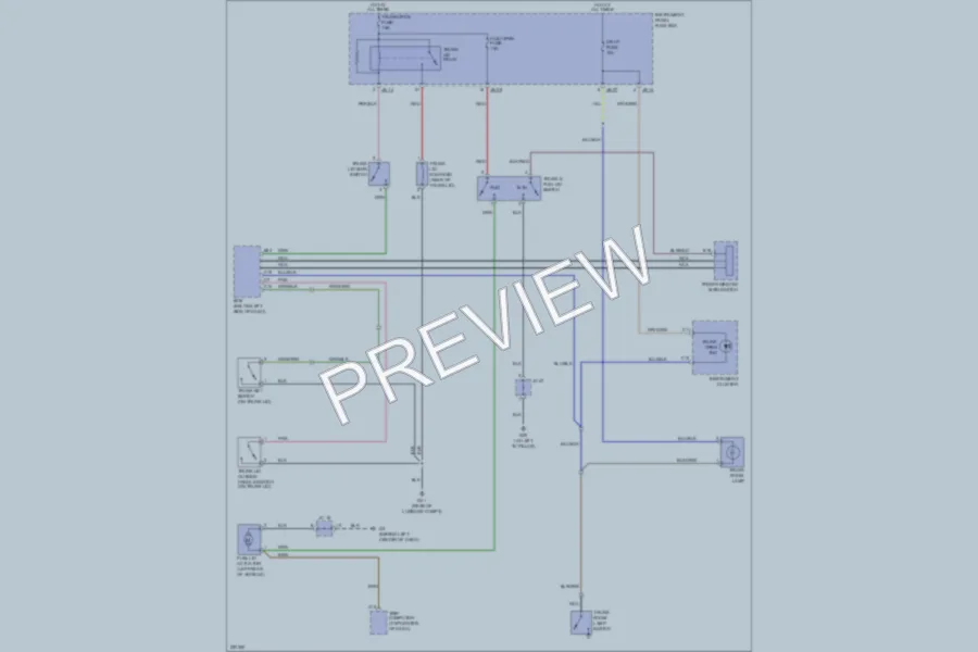 2005 Kia Amanti Trunk Tailgate Fuel Door wiring diagram preview