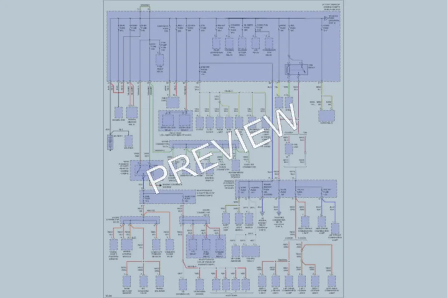 2005 Kia Rio Power Distribution wiring diagram preview