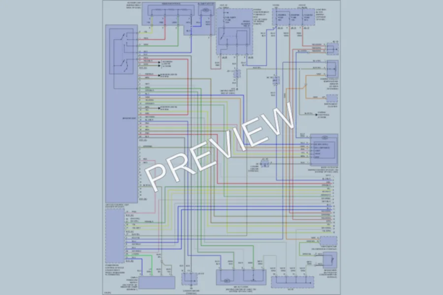 2005 Kia Sedona Air Conditioning wiring diagram preview