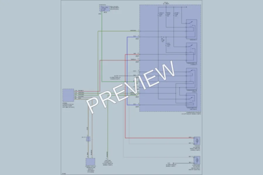 2005 Kia Sorento Cooling Fan wiring diagram preview