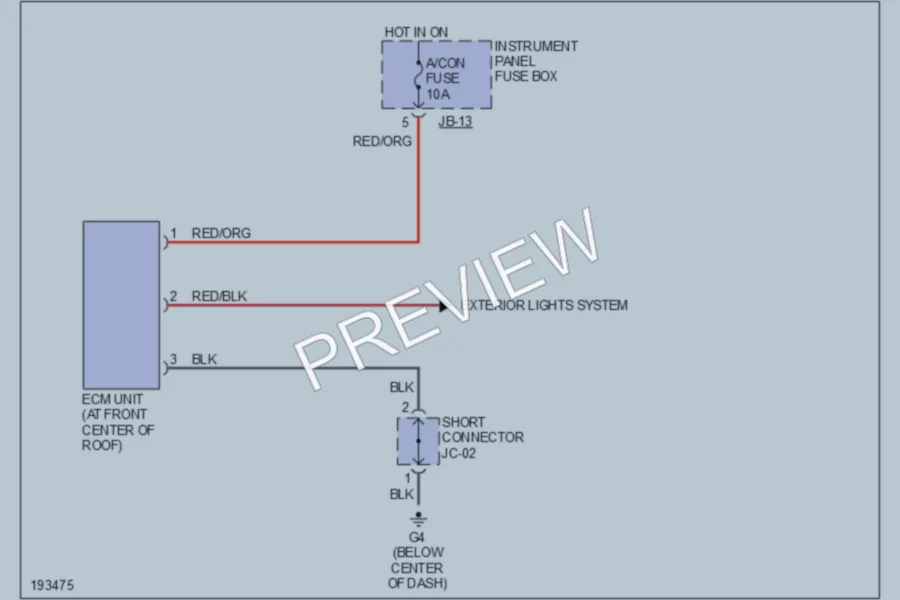 2005 Kia Spectra5 Power Mirrors wiring diagram preview