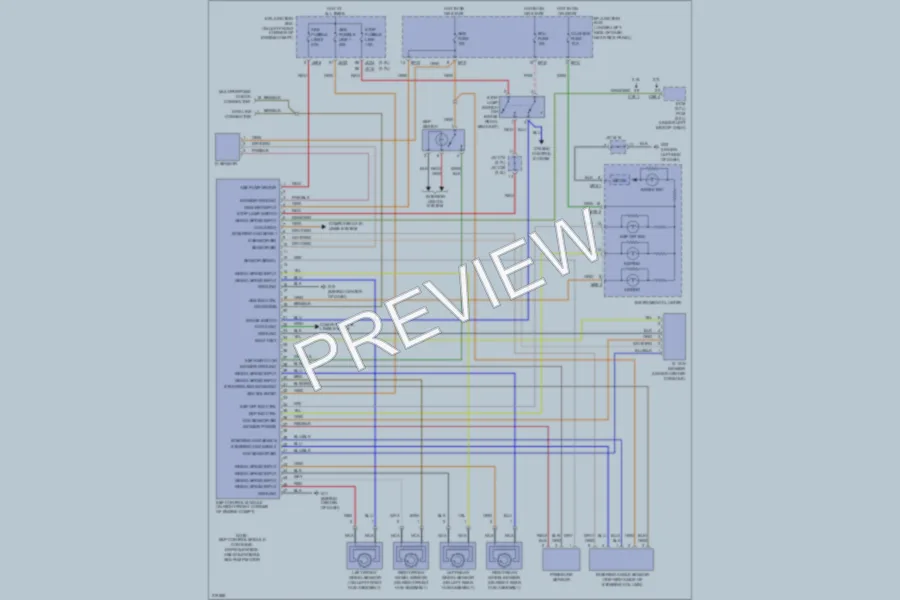 2005 Kia Sportage Anti Lock Brakes wiring diagram preview