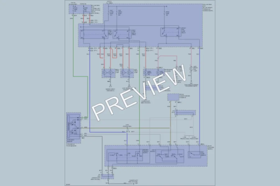 2005 Kia Sportage Headlights wiring diagram preview