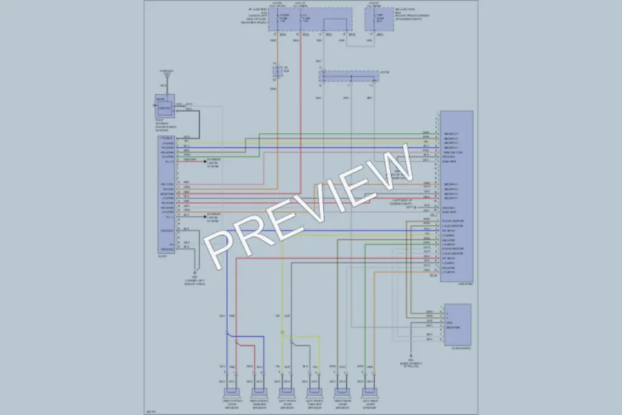 2005 Kia Sportage Radio wiring diagram preview