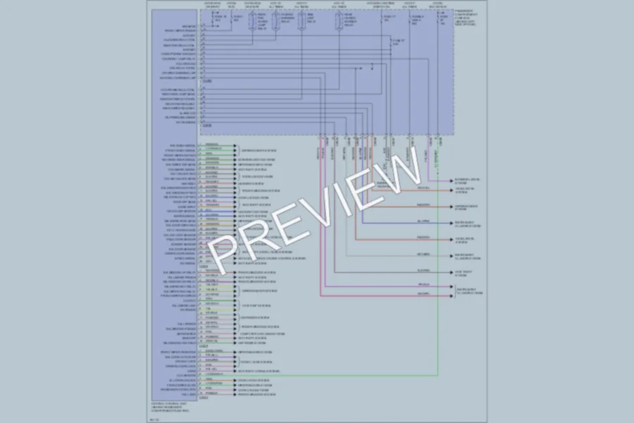 2005 LandRover Freelander Body Control Modules wiring diagram preview