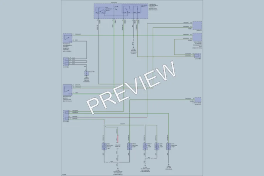 2005 LandRover Freelander Exterior Lights wiring diagram preview