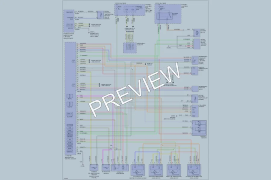 2005 LandRover LR3 Air Conditioning wiring diagram preview