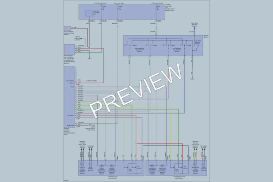 2005 LandRover LR3 Memory Systems wiring diagram preview